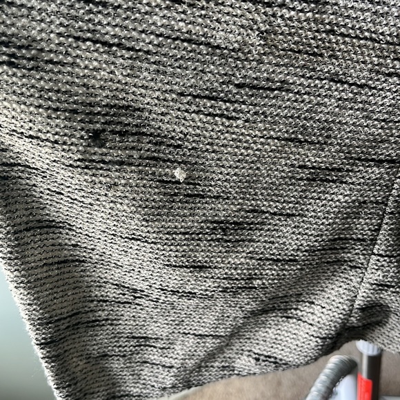 Cardigan/jacket faux leather. Worn a few times. - Picture 3 of 4